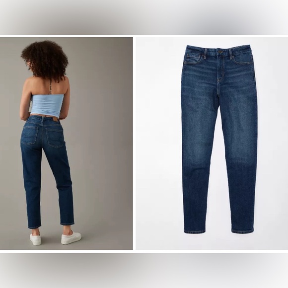 AMERICAN EAGLE 🦅 MOM JEANS - Picture 1 of 14